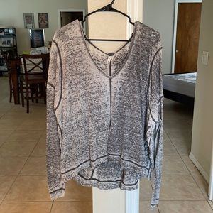 We The Free gray long sleeve tee